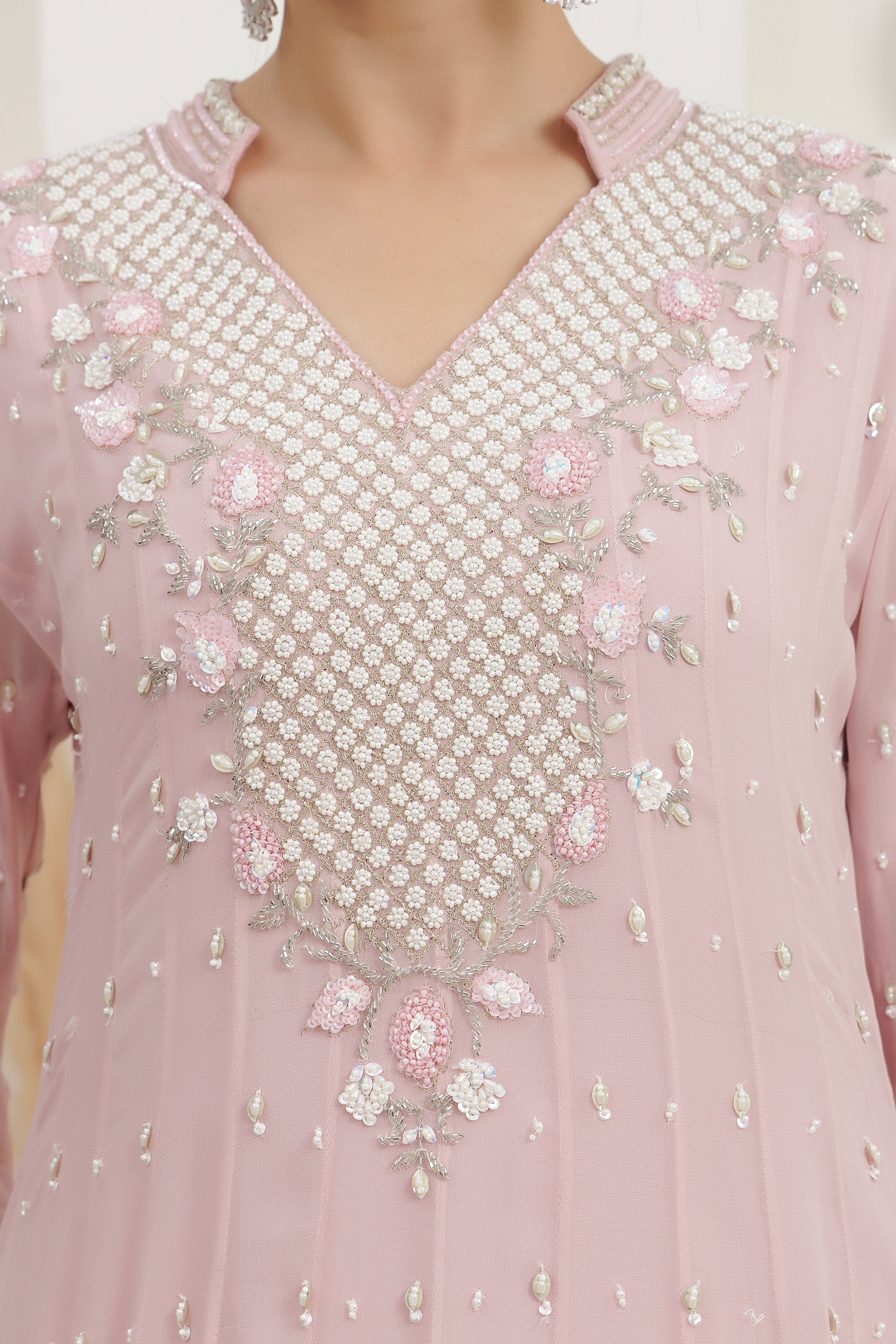 Lavender Georgette Gown.