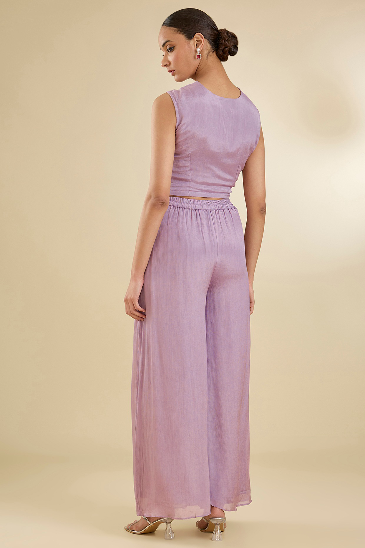 Organza Cutdana & Pearl Embroidered Cape Set