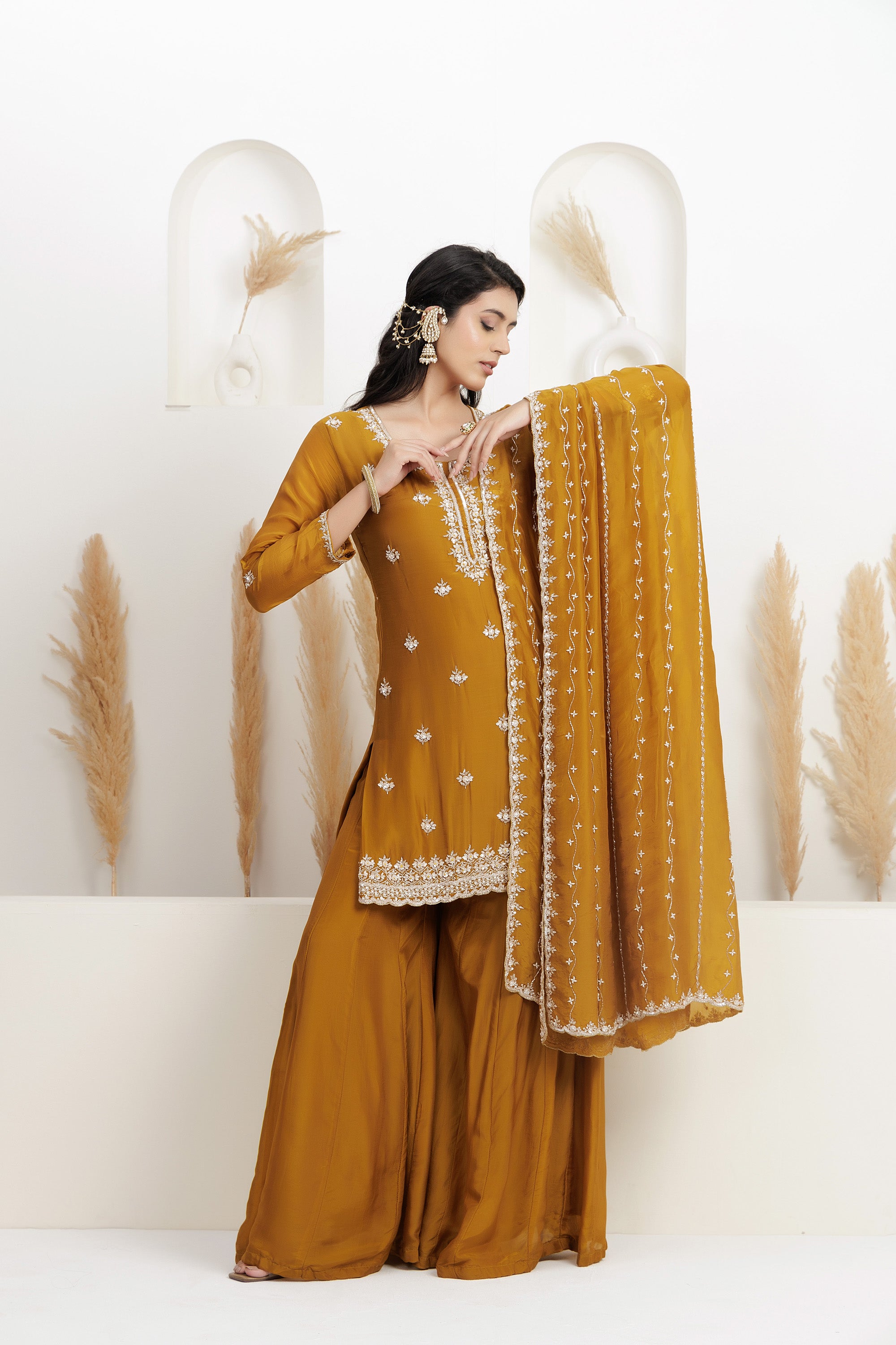 Mehendi Green Sharara Set