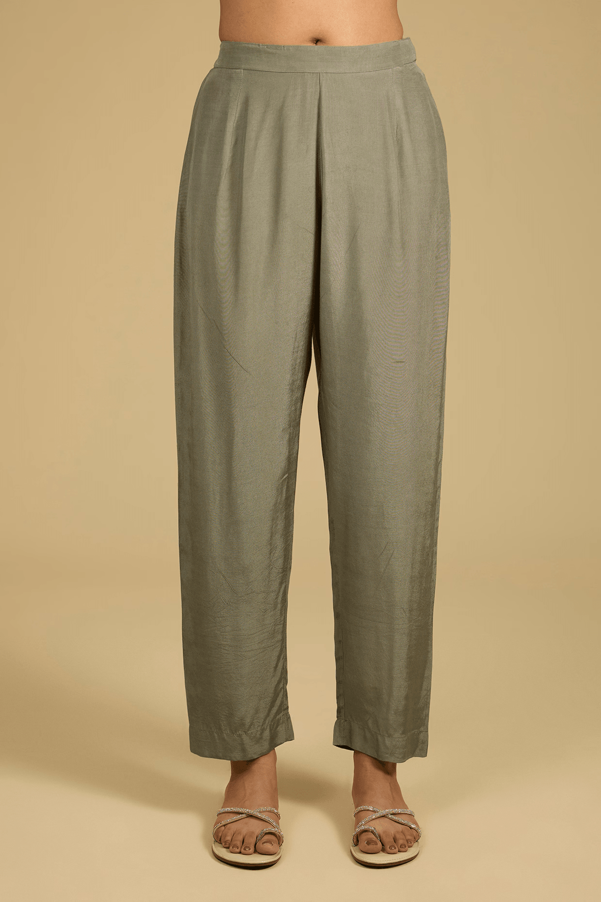 Sage Green Pearl Work Kurta Set