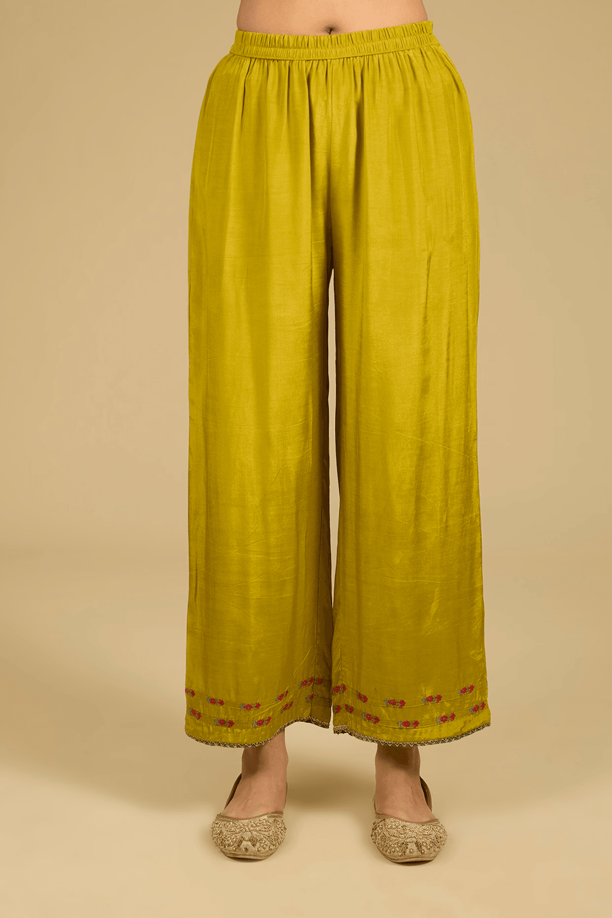 Mustard Dola Silk Sequins Work Kurta Set