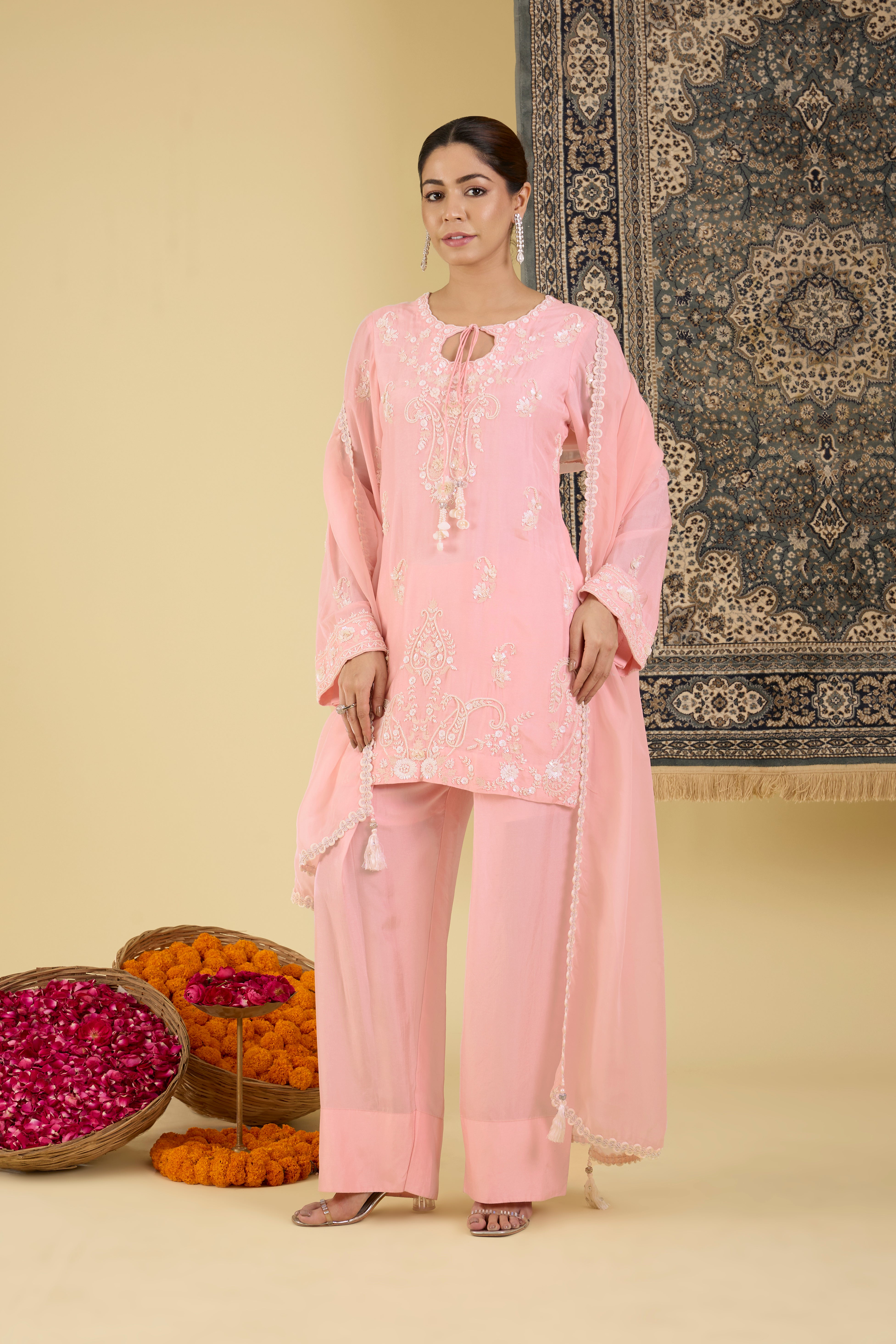 Pastel Elegance Embroidered Kurta Sets
