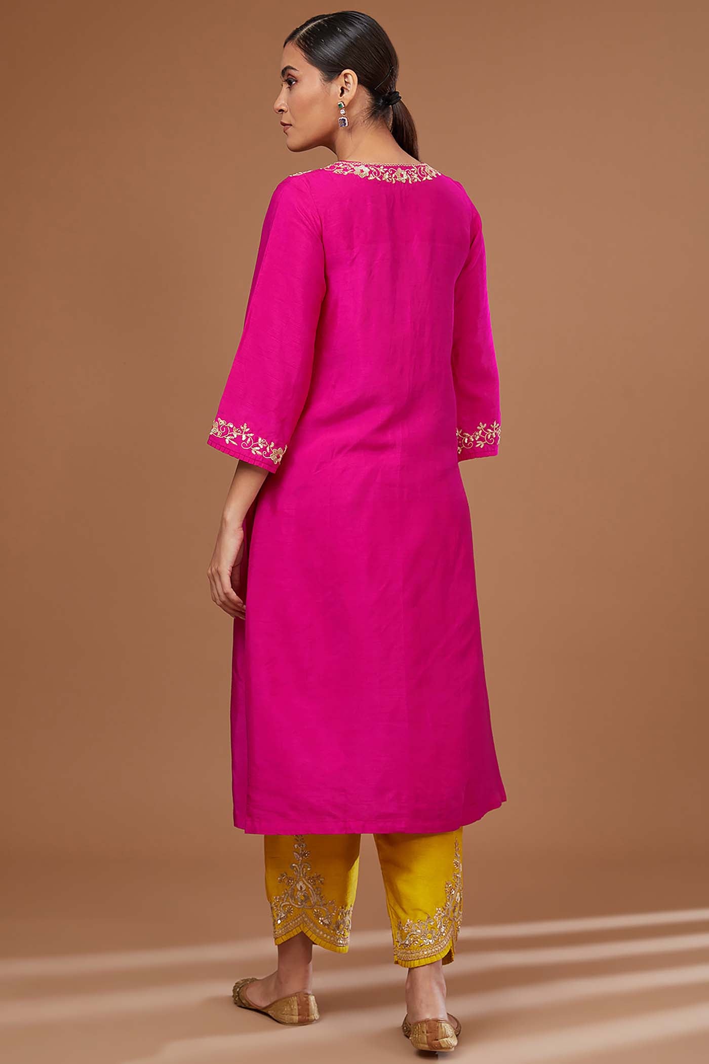 Fuchsia Suit with Salwar and Dupatta