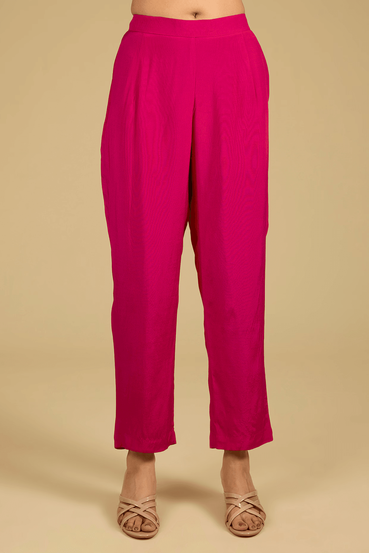 Printed & Mirror Work Anarkali Set